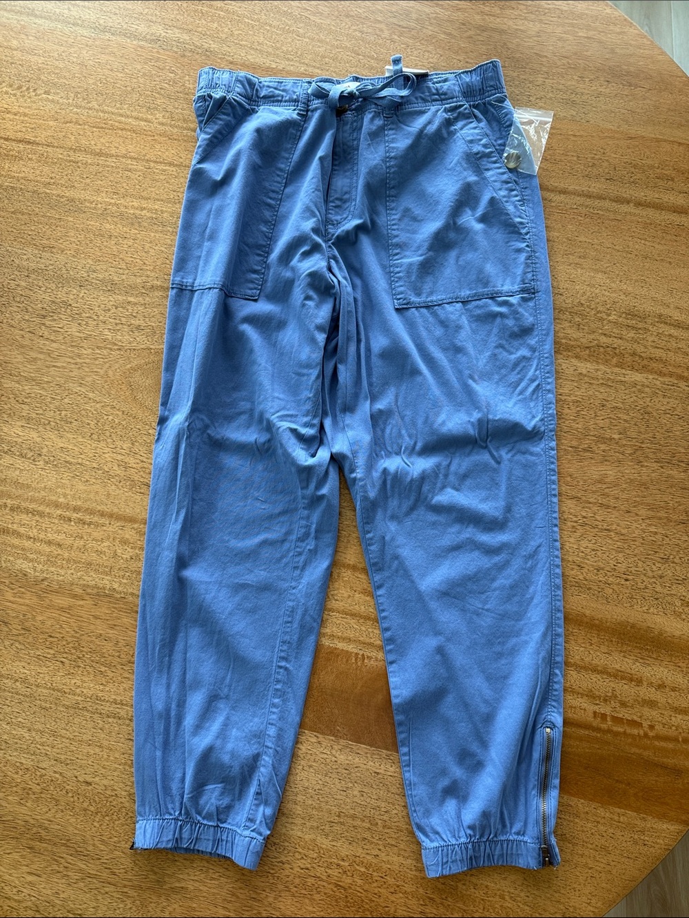 Sonoma Casual Drawstring Cargo Joggers in Cornflower Blue